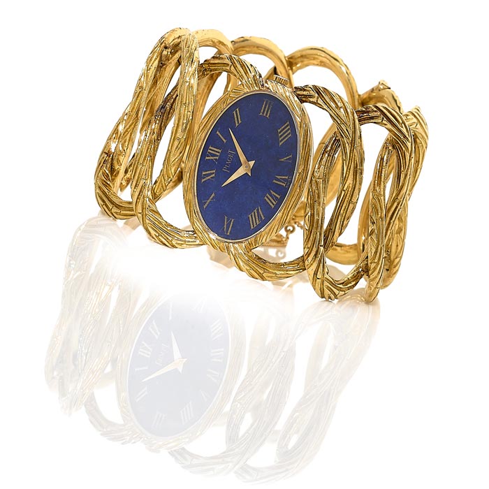Piaget - En or et lapis-lazuli - Estimée €6-8 000 - Vers 1967