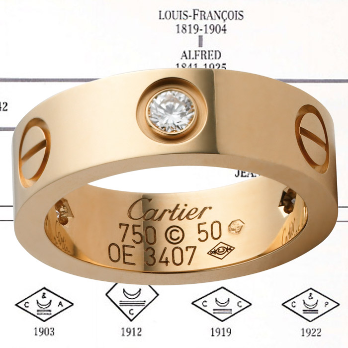 cartier jewelry stamp