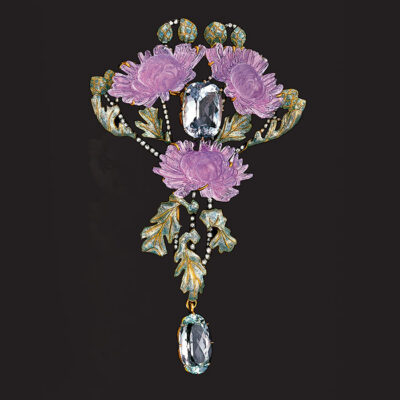 Buy Louis Vuitton Paris Brooch Flower Old Pink Beautiful Online in India 
