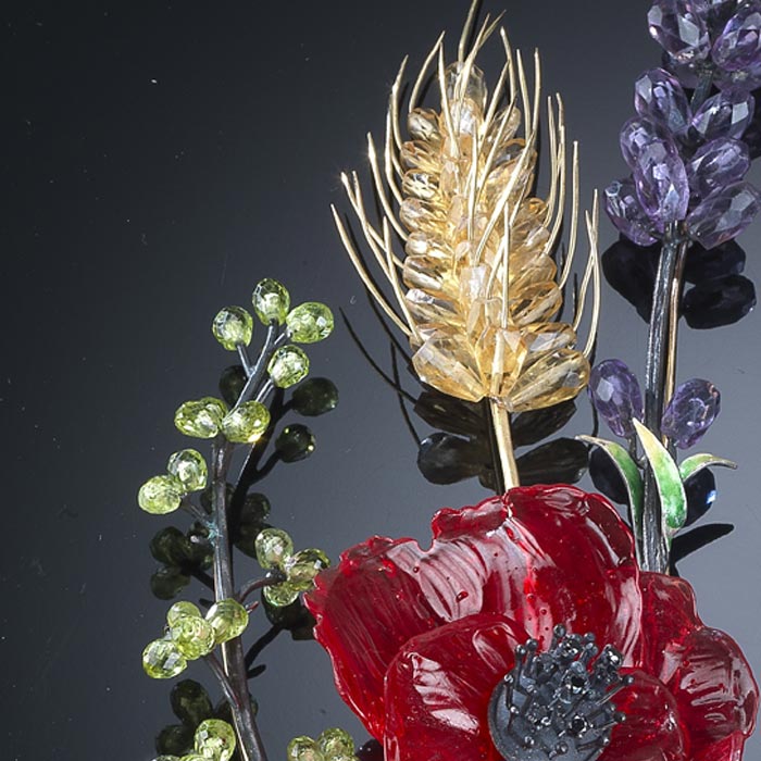 luz-camino-pad-paris-art-design-spain-jewelry-designer-victoria-and-albert-museum-rosemary-lavender-poppy-enamel-amethyst-topaz-second-petale-sandrine-merle-the-french-jewelry-post