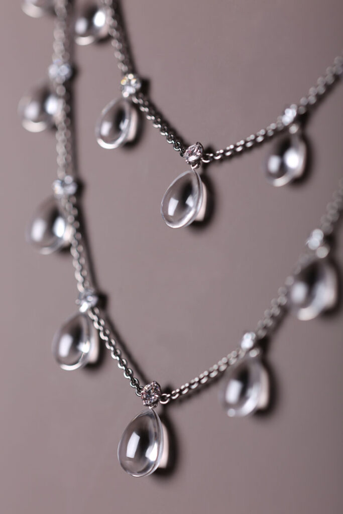 Nadia Morgenthaler - Gold and rock crystal necklace
