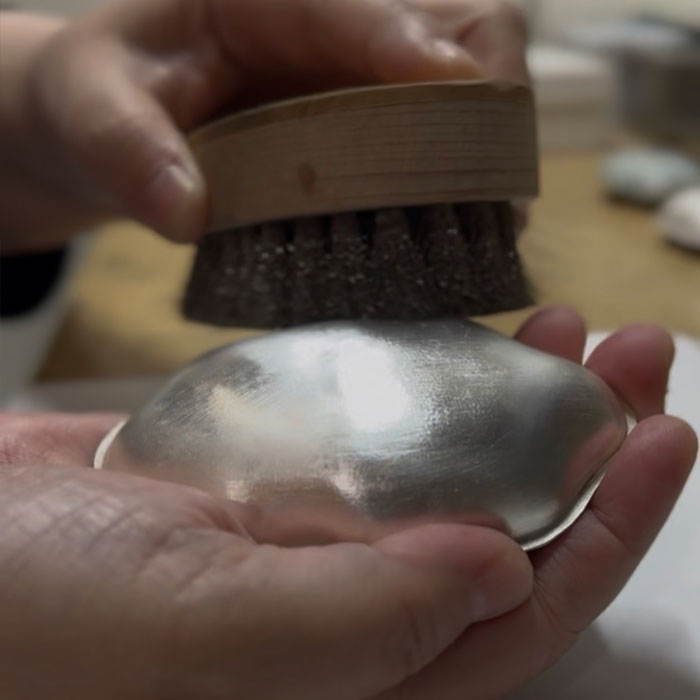 Aya Iwata at work in her studio in Tokyo
