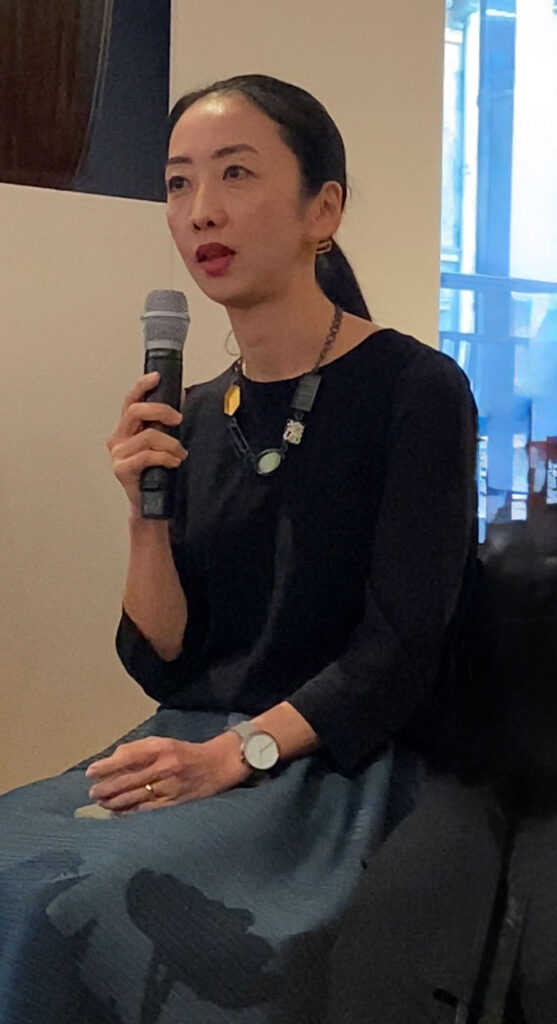 Mariko Sumioka during “Japan – Stillness and Substance” conversation